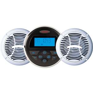 JENSEN CPM150 AM/FM/USB Bluetooth Stereo Speakers Package w