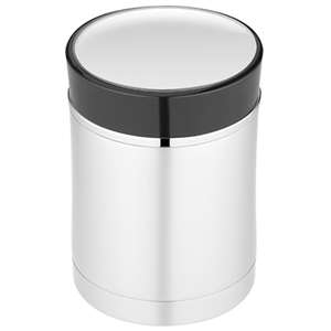 THERMOS 16-Ounce Insulated Travel Mug, Stainless Steel, Black, Vacuum