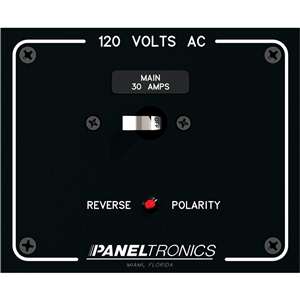 Paneltronics Standard Panel AC Main Double Pole w/30Amp CB & Reverse ...