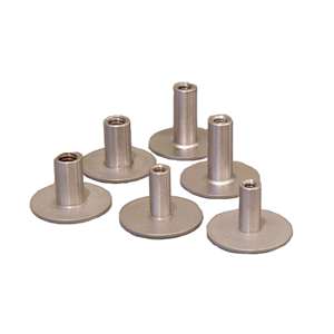 Lot De 10 Goujons à Souder Weld Mount – SS 1/4-20, Base 1.25″, Hauteur 1″ – #142016