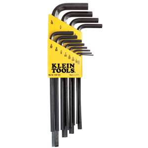 L Style Key Klein Tools 9-Piece L-Style Hex-Key Caddy Set - Metric